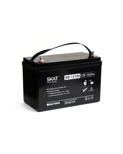 SKAT SB 12100 (2542). Аккумулятор герметичный свинцово-кислотный. Бастион в Новосибирске