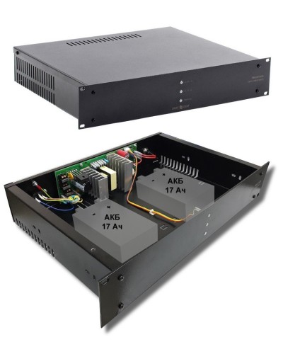 СКАТ-1200У RACK (СКАТ ИБП-12/7-2x17-RACK) (2141). Источник вторичного электропитания резервированный. Бастион в Новосибирске