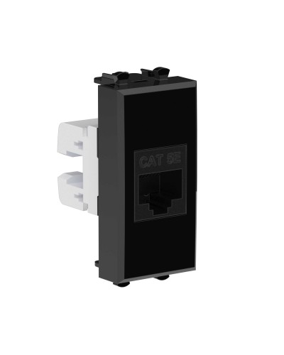 Розетка RJ-45, кат.5E, Avanti, 1 модуль, черный квадрат (4402661): Розетка компьютерная модульная в Новосибирске