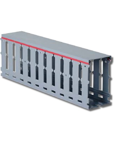 Короб перфорированный 80x40 RL12 (00163RL) серый: Короб перфорированный с крышкой в Новосибирске