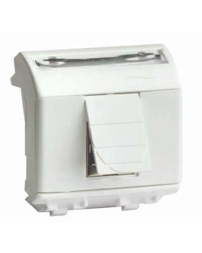 Розетка RJ-45 Brava 2 модуля слоновая кость (75450S): Розетка компьютерная с двумя разъёмами в Новосибирске