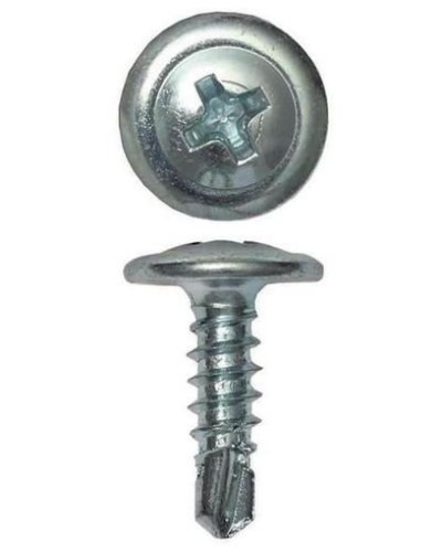 Саморез с пресс-шайбой 4.2х19 со сверлом (200 шт) (CM274019). Саморез с пресс-шайбой. ДКС в Новосибирске