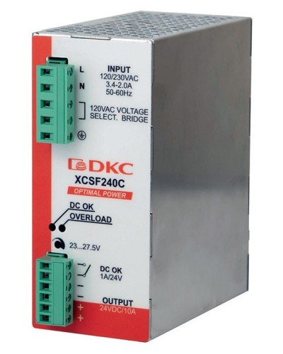Источник питания однофазный, 240Вт, 5А, 48В (XCSF240DP). Источник питания OPTIMAL POWER однофазный, с ORing диодом. ДКС в Новосибирске