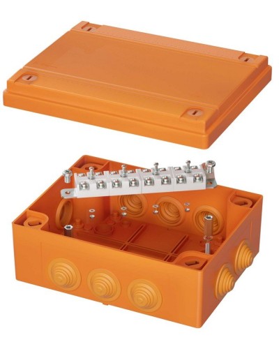 Коробка FS 150х110х70 12P (FSB211204). Коробка ответвительная огнестойкая из термопласта. ДКС в Новосибирске