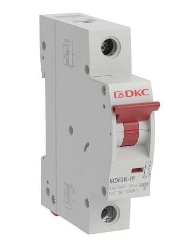YON max MD63N 1P 6А 6кА C (MD63N-1PC6). Автоматический выключатель. ДКС в Новосибирске