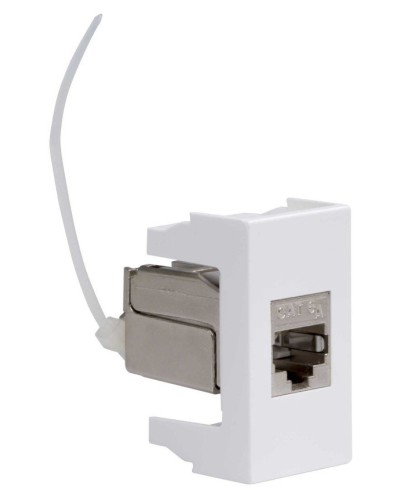 Розетка RJ-45 Viva 1 модуль кат.6A белая (45078). Розетка компьютерная экранированная с одним разъёмом. ДКС в Новосибирске