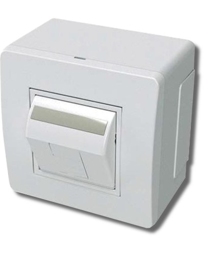 Коробка в сборе с 1 розеткой RJ45, кат.5е, белая (10665): Коробка в сборе в Новосибирске
