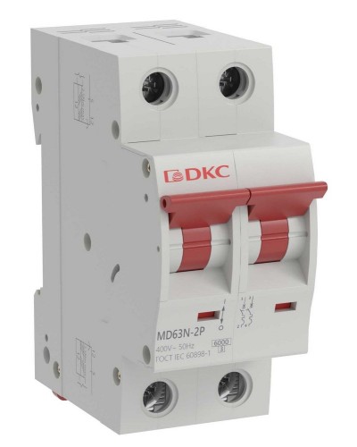 YON max MD63N 2P 16А 6кА C (MD63N-2PC16). Автоматический выключатель. ДКС в Новосибирске