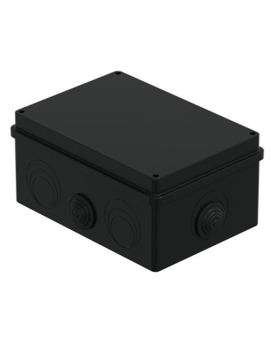 Коробка JBS210 210х150х100, 8 вых., IP55, черная (44016BL-1). Коробка монтажная. Экопласт в Новосибирске