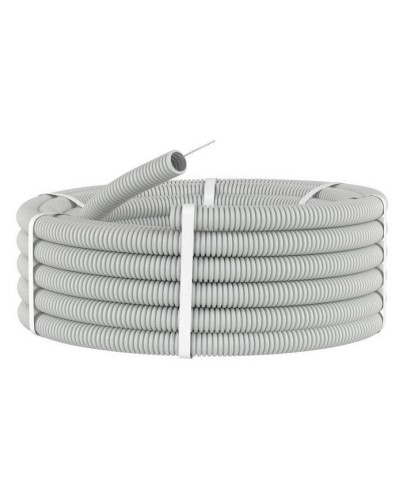 Труба HFFR тяжелая D40, серая (21140HF-GR): Труба гофрированная, с зондом, не распространяющая горение, без галогена в Новосибирске