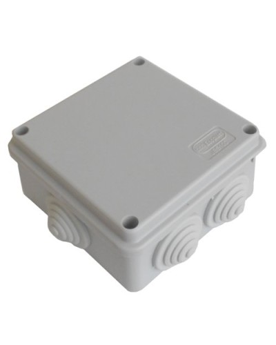 Коробка JBS100 100х100х55, 6 вых., 6P (1,5…4мм²) серая (43117HF-GR). Коробка монтажная, огнестойкая, без галогена. Экопласт в Новосибирске