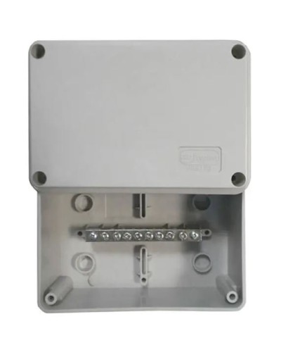 Коробка (КУП) JBS080 85х85х40, 6 вых, IP44 (44006KP): Коробка уравнивания потенциалов (КУП), 6х9мм, 8 зажимов в Новосибирске