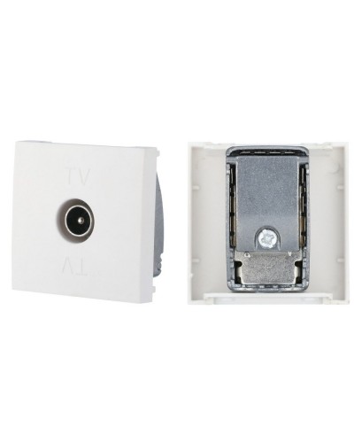 Розетка TV оконечная, белый LK45 (852104). Розетка TV. Экопласт в Новосибирске