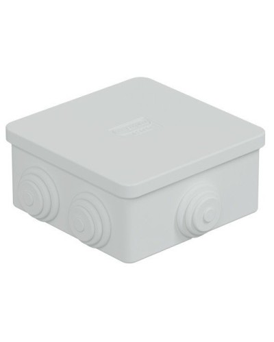 Коробка JBS080 85х85х40, 6 вых, IP44, белая (44006W-1). Коробка монтажная. Экопласт в Новосибирске