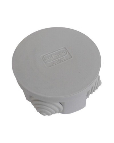 Коробка 3001 D70x36, 4 вых, IP55, серая (44001). Коробка монтажная. Экопласт в Новосибирске