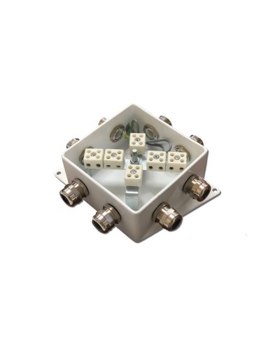 КМ-О (12к*6,0)-IP66-120х120, пять вводов: Коробка монтажная огнестойкая в Новосибирске