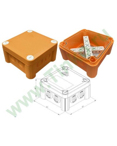КМ-О-1212(П)(18к)-IP55: Коробка монтажная огнестойкая в Новосибирске