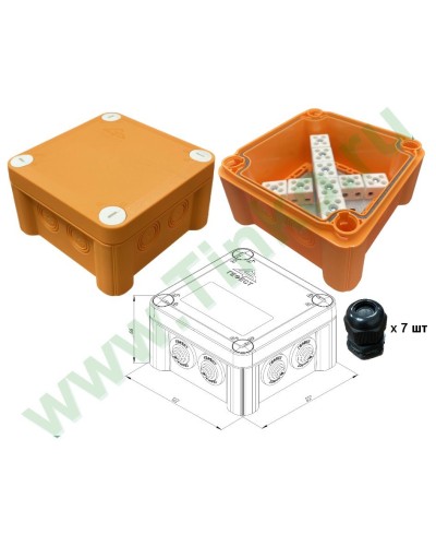 КМ-О-1212(П)(18к)-IP66(П6-12): Коробка монтажная огнестойкая в Новосибирске