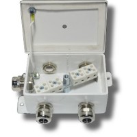 КМ-О (8к*6,0)-IP66-d пять вводов: Коробка монтажная огнестойкая