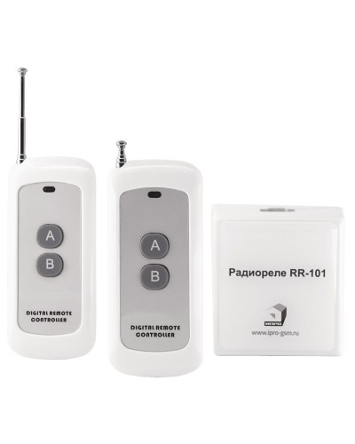 RR-101 + 2 пульта, 250-950 метров, двойное питание 12В и 220В. Комплект радиореле. ИПРо в Новосибирске