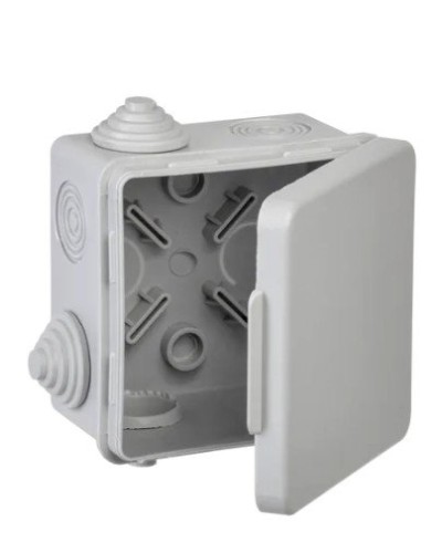 Коробка КМ 80х80х50 GENERICA (UKO31-080-080-050-K03-54G). Коробка распаячная для открытой проводки. GENERICA в Новосибирске