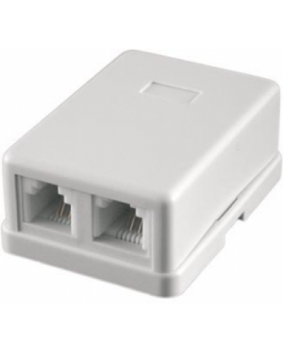 STK-RJ-45(8P8C), CAT.6, 2 выхода, Dual IDC компьютерная розетка: Розетка компьютерная 2 выхода в Новосибирске