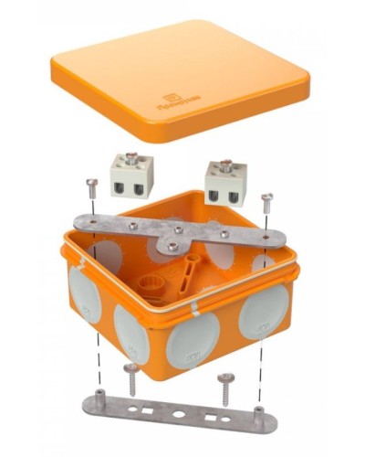 Коробка огнестойкая 80х80х40 (60-0210-FR2.5-4). Коробка огнестойкая для открытой установки. Промрукав в Новосибирске