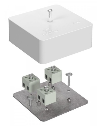 Коробка огнестойкая 75х75х30 (40-0450-FR2.5-6). Коробка огнестойкая для открытой установки. Промрукав в Новосибирске