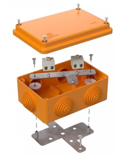 Коробка огнестойкая 120х80х50 (40-0340-FR6.0-4). Коробка огнестойкая для открытой установки. Промрукав в Новосибирске