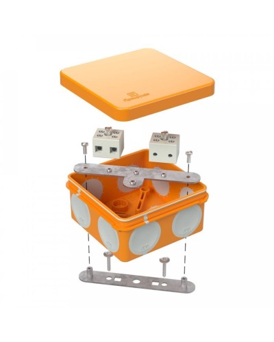 Коробка огнестойкая 80х80х40 (60-0210-FR6.0-4). Коробка огнестойкая для открытой установки. Промрукав в Новосибирске