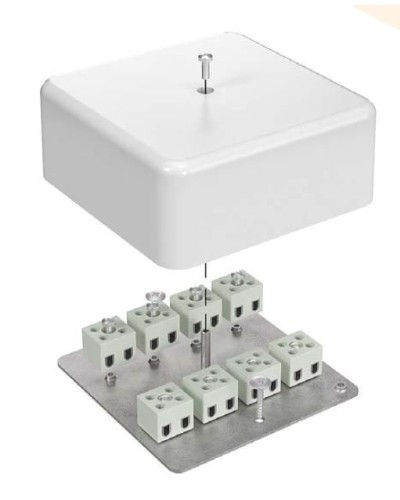 Коробка огнестойкая 103х103х45 для кабель-канала (40-0470-FR10.0-6). Коробка огнестойкая для кабель-канала. Промрукав в Новосибирске
