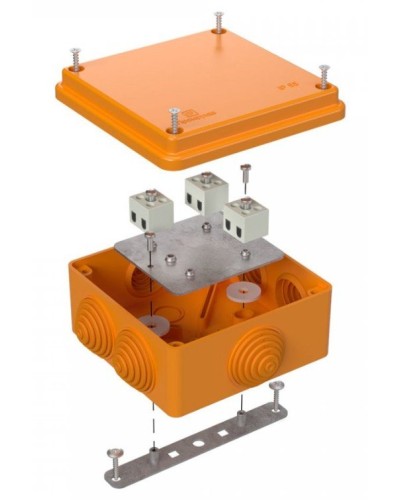 Коробка огнестойкая 100х100х50 (40-0300-FR2.5-6). Коробка огнестойкая для открытой установки. Промрукав в Новосибирске