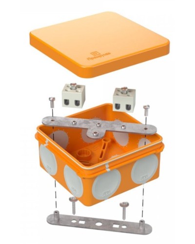 Коробка огнестойкая 80х80х40 (60-0210-FR2.5-6). Коробка огнестойкая для открытой установки. Промрукав в Новосибирске