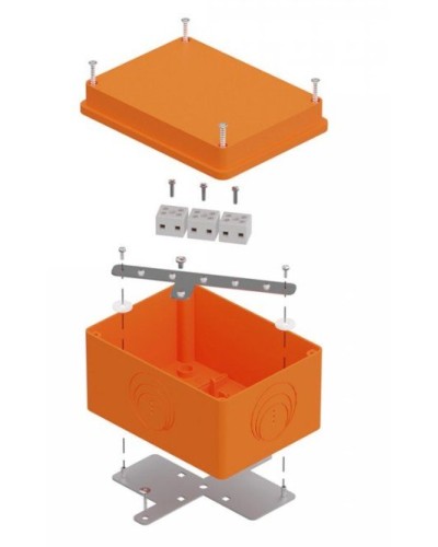Коробка огнестойкая 150х110х90 E15-E120 для о/п (40-0351-FR6.0-6). Коробка огнестойкая для открытой установки. Промрукав в Новосибирске