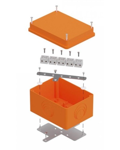 Коробка огнестойкая 150х110х90 E15-E120 для о/п (40-0351-FR1.5-10). Коробка огнестойкая для открытой установки. Промрукав в Новосибирске