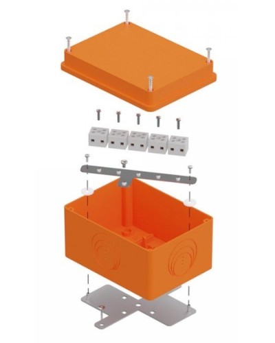Коробка огнестойкая 150х110х90 E15-E120 для о/п (40-0351-FR2.5-10). Коробка огнестойкая для открытой установки. Промрукав в Новосибирске