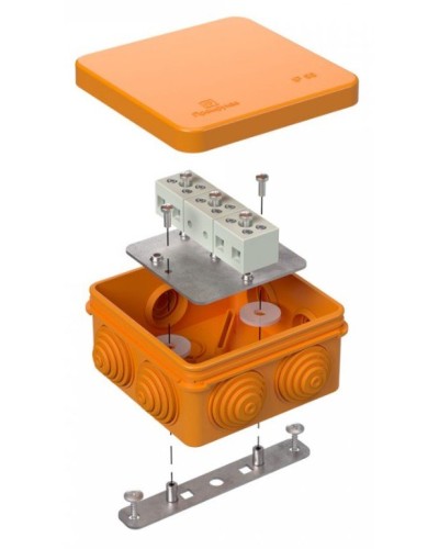 Коробка огнестойкая 80х80х40 (40-0210-FR2.5-6). Коробка огнестойкая для открытой установки. Промрукав в Новосибирске