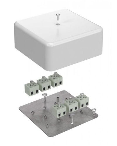 Коробка огнестойкая 103х103х45 (латунь) (40-0470-FR2.5-12-Е60). Коробка огнестойкая для открытой установки. Промрукав в Новосибирске