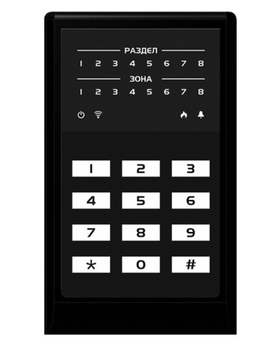 МИРАЖ-КД-04 (black). Кнопочная кодовая панель. Стелс НПП в Новосибирске