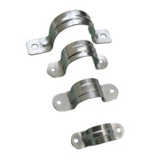 Скоба двухлапковая D48-50 (50 шт) (zeta41619) СД 48-50. Скоба металлическая двухлапковая. ЗЭТА