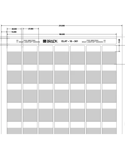 ELAT-18-361-2.5 (уп. 2500 шт.): Этикетка в Новосибирске