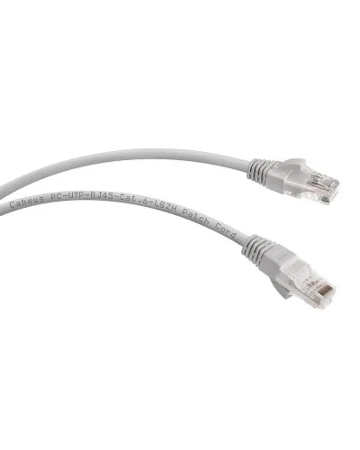 PC-UTP-RJ45-Cat.6-1m-LSZH (8877c), серый. Патч-корд медный. CABEUS в Новосибирске