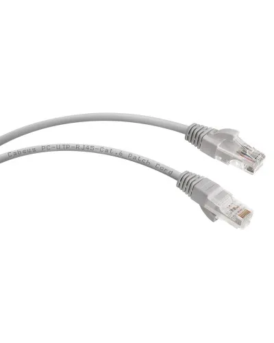 PC-UTP-RJ45-Cat.6-1m (7267c), серый. Патч-корд медный. CABEUS в Новосибирске