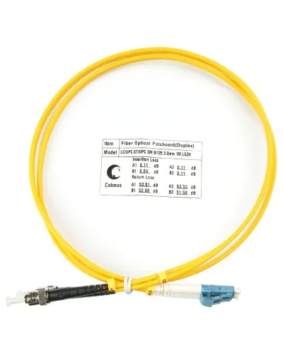FOP(d)-9-LC-ST-3m (7526c). Патч-корд оптический. CABEUS в Новосибирске