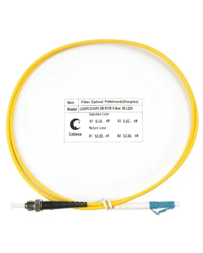 FOP(s)-9-LC-ST-2m (7529c). Патч-корд оптический. CABEUS в Новосибирске