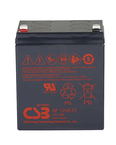 CSB GP 1245(16W) F2. Аккумулятор герметичный свинцово-кислотный. CSB в Новосибирске