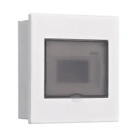 Корпус ЩРВ-М 6 модулей IP41 встраиваемый прозрачная дверь (31071DEK). Корпус пластиковый. DEKraft