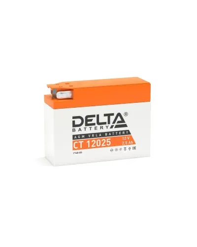 Delta CT 12025. Аккумулятор герметичный свинцово-кислотный стартерный. Delta в Новосибирске