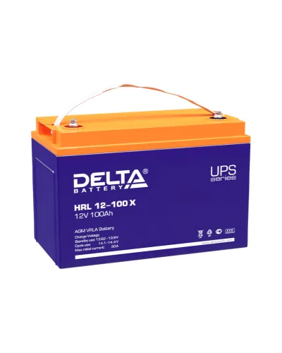 Delta HRL 12-100 X. Аккумулятор герметичный свинцово-кислотный. Delta в Новосибирске