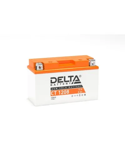 Delta CT 1208. Аккумулятор герметичный свинцово-кислотный стартерный. Delta в Новосибирске
